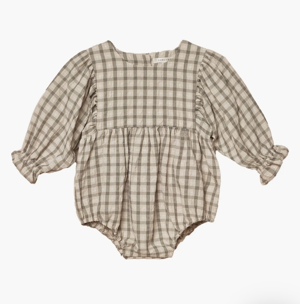Nwt! Noralee By Rylee + Cru Luna Plaid Bodysuit In Autumn Plaid